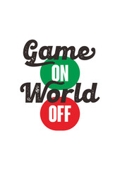 Game on World off classic