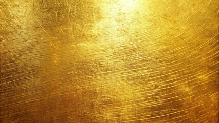 Naklejka premium Shiny golden background with textured scratches