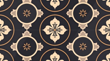 Minimalistic Floral Seamless Pattern Design