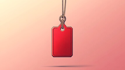 red price tag illustration