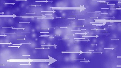 Arrow Going Up Clean Blue Line Gradient Background Loop Material