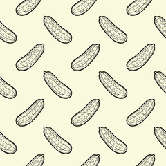 cucumber repeated pattern, vector seamless pattern background