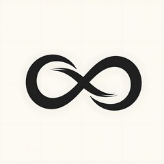 infinity symbol. infinity logo icon, high contrast infinity symbol logo with sharp lines and continuous loop design