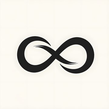 infinity symbol. infinity logo icon, high contrast infinity symbol logo with sharp lines and continuous loop design
