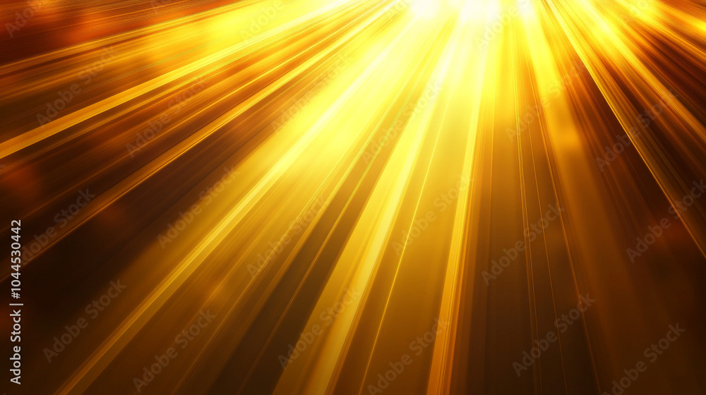 Poster sunbeams shining through, creating a bright, light effect against a dark background. this design is 