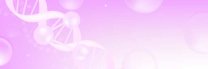 Hyaluronic acid and Niacinamide hair and skin solutions ad, pink collagen serum drop with cosmetic advertising background ready to use, illustration vector.