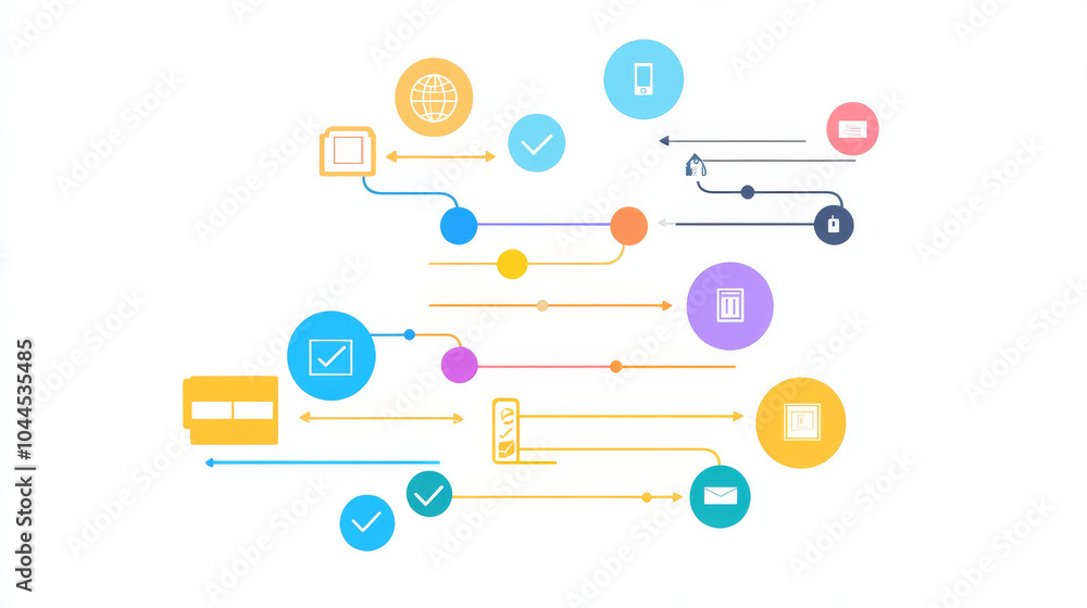 Poster a simple visual guide for businesses. it shows a 3-step process with clear options, all on a clean w