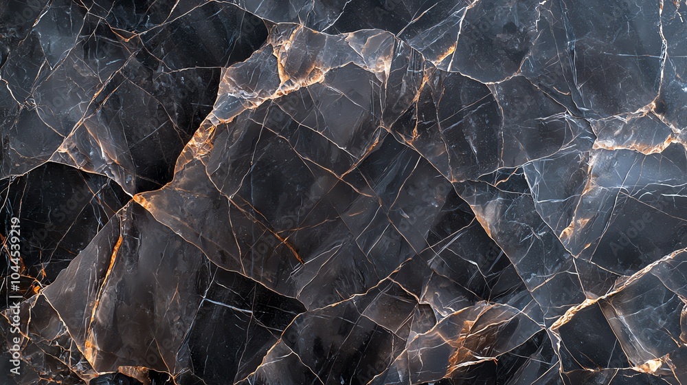 Poster abstract dark marble texture with contrasting veins and intricate patterns, perfect for backgrounds 