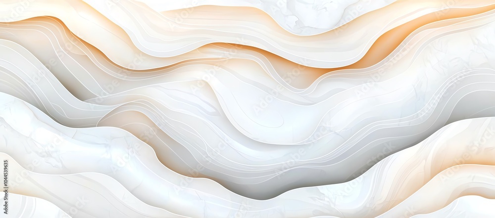 Poster elegant abstract background with wavy, layered patterns in soft neutral tones, perfect for modern de