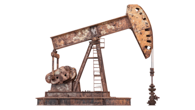 oil pump jack in oil