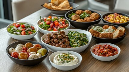 Fresh Family Meals with Natural Ingredients in Bright Setting