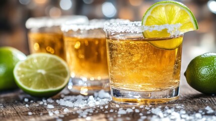 Tequila Shots with Lime and Salt: A Classic Cocktail