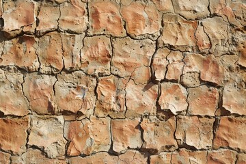 Fototapeta premium Clay wall texture and background from clay house.The house walls are made from clay.