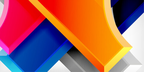 Square, arrow shapes with round elements Vector Illustration For Wallpaper, Banner, Background, Card, Book Illustration, landing page