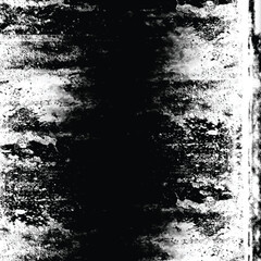 Black and white grungy abstract background. Grungy frame.
