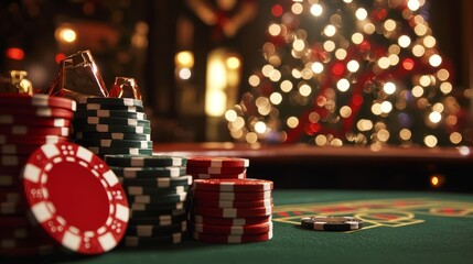 Colorful chips bring a festive gaming vibe