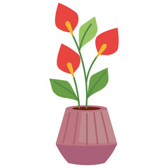 flowerpot interior decoration