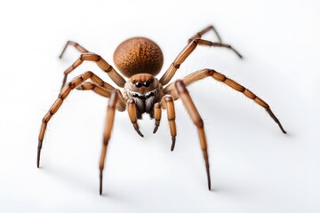 Fototapeta premium Barn spider on white background, Ai Generated