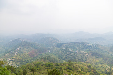 Obraz premium Beautiful view of landscapes of Lahdi in Himachal Pradesh, India.