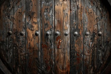 Naklejka premium Exploring the History of Barrel Wood 