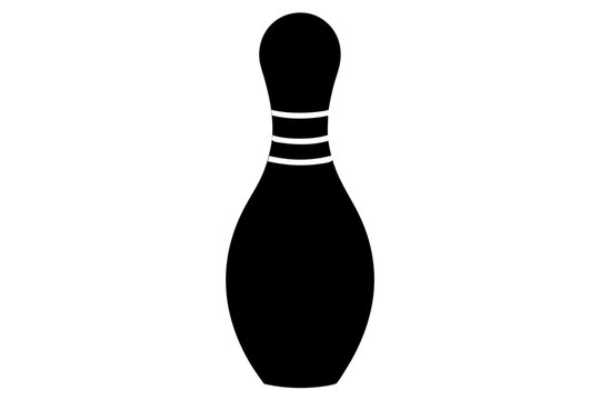 recommend clip art: bowling pin silhouette vector illustration