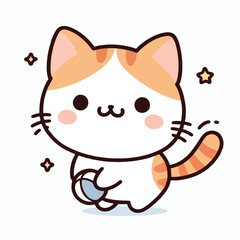 Cute Cat Vectors & Illustrations