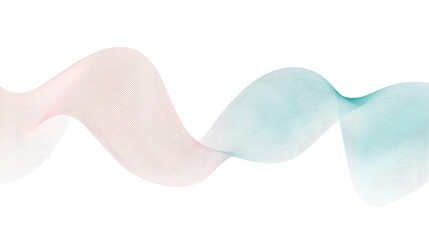 Fototapeta premium A flowing abstract wave design in soft pastel colors.