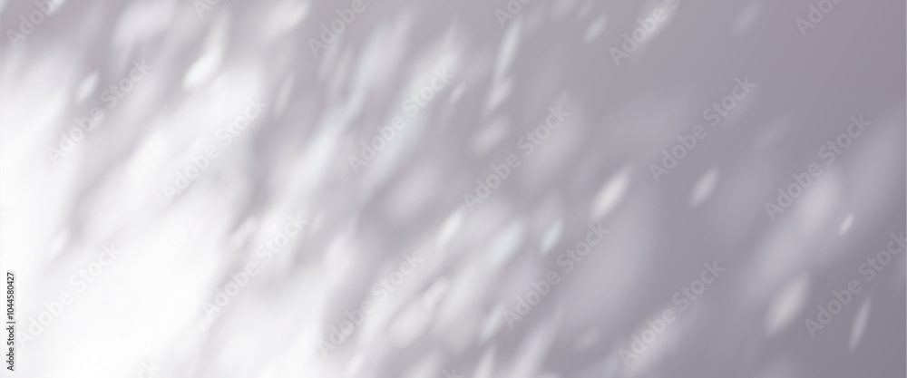 Poster sun light and shadow on wall overlay background. grey tree leaf nature shade texture with blur bg. a