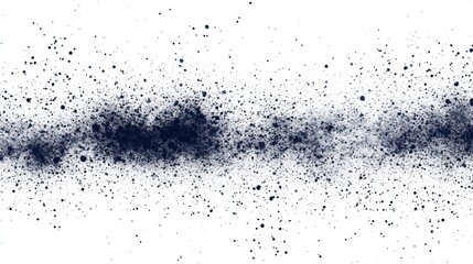 Obraz premium Abstract representation of a dark, speckled line against a white background, suggesting depth.