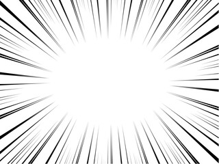 Fototapeta premium 集中線の背景・フレーム