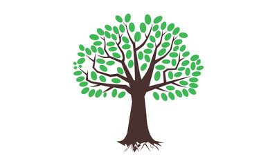 Tree icon logo template vector illustration design