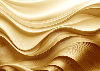 Obraz premium 金色のウェーブ背景
