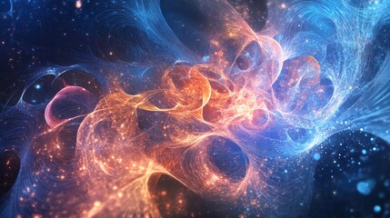 Dynamic Abstract Shapes in Vibrant Colors and Energy