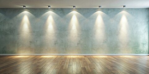 silhouette light reflection on empty wall watercolor pastel minimalism