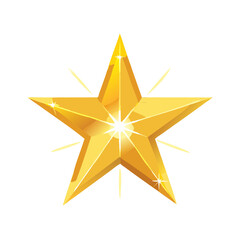 Obraz premium A shining Christmas star icon, symbolizing the light of the holiday season