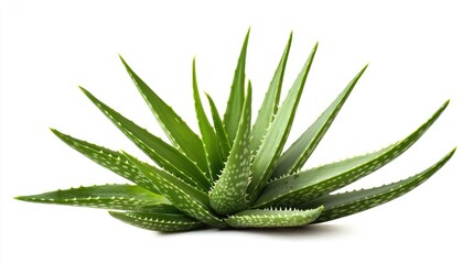 Aloe vera plant isolated on a white background