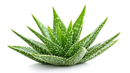 Aloe vera plant isolated on a white background