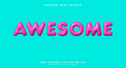 Awesome 3d Inflated Style Template with cute background