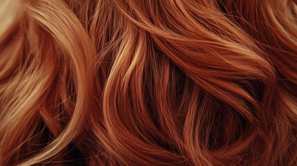 Naklejka premium Closeup of Red Hair