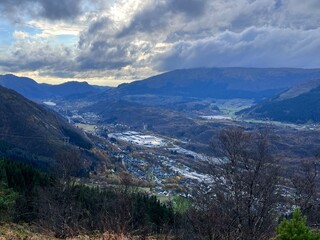 Beautiful Hiking Trial Ådnanipa Arna Bergen Norway