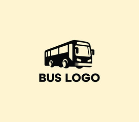 Bus logo design. Travel bus template. Tour transport public transportation service. Bus logo abstract