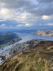 Beautiful Hiking Trial Ådnanipa Arna Bergen Norway