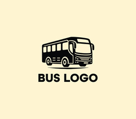 Bus logo design. Travel bus template. Tour transport public transportation service. Bus logo abstract