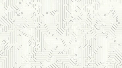 Obraz premium Minimalist Abstract Pattern with Swirling Light Gray Lines on White Background