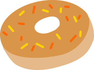 Donut with sprinkles 