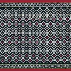red and white cloth pattern