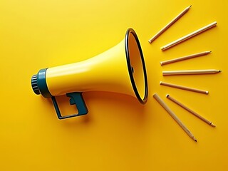 old loudspeaker on white background