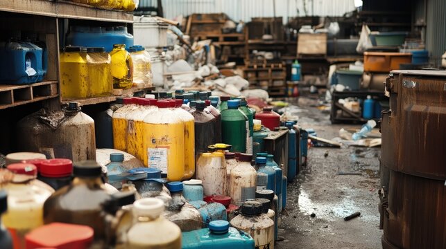 Household hazardous waste requires special handling in waste management.