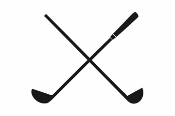golf club icon, golf stick silhouette vector, Sport symbol, Golfing logo.
