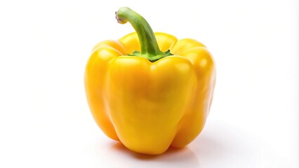 Sweet yellow pepper isolated on white background